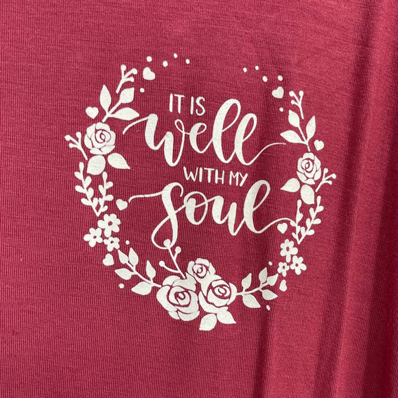 French Pastry Womens Burgundy Tank Top Sleeveless Tee Soft Lightweight Size 2X - Picture 9 of 10